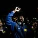Michigan junior Tim Hardaway Jr. leads the team and fans in a Victors chant on Sunday, March 31. Daniel Brenner I AnnArbor.com